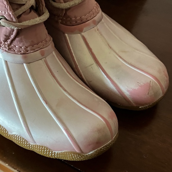 Sperry Kids Pink Lace-Up Boots - Picture 8 of 11
